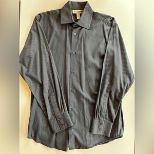 BANANA REPUBLIC men’s blue gray button down dress shirt size XL 17-17.5